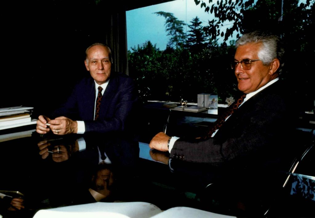With his brother Javier